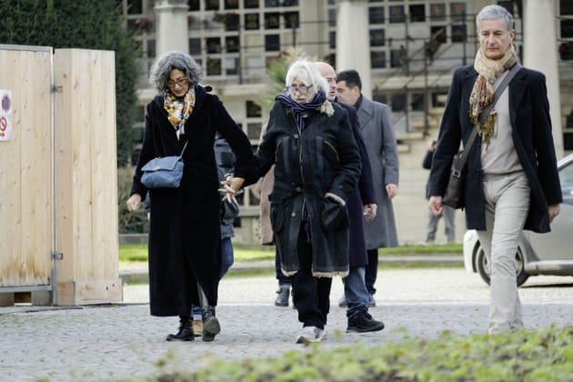 Ceyla Lacerda et Pierre Richard, obsèques de Mylène Demongeot à Paris