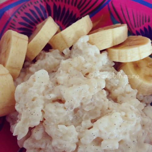 Riz au lait à la vanille, cannelle et muscade de Martinique