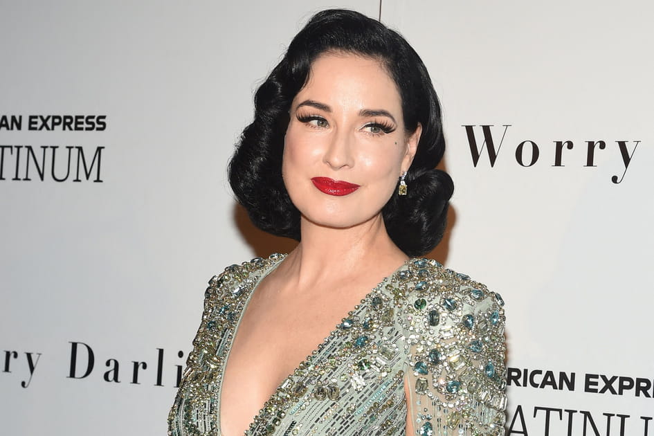 Le carr&eacute; r&eacute;tro de Dita Von Teese