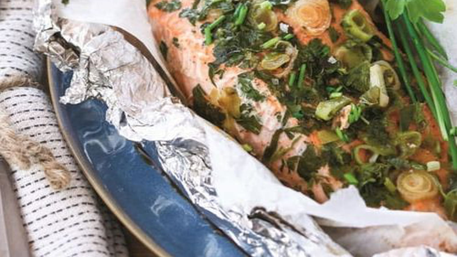 Papillotes de saumon au sirop d’érable