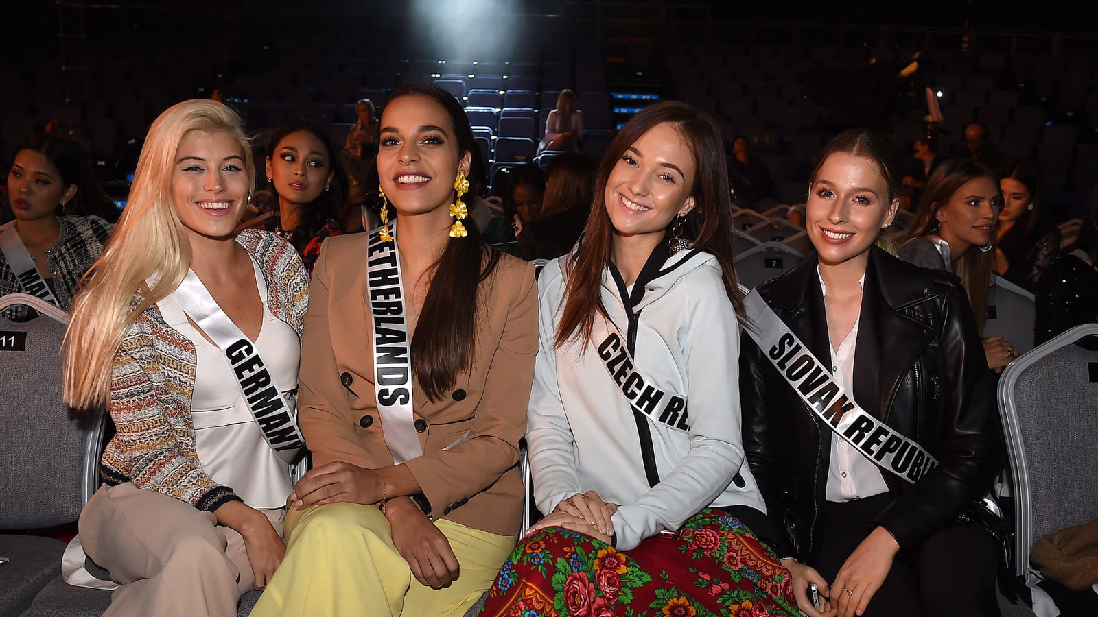 Miss Allemagne, Miss Pays-Bas, Miss République Tchèque et Miss Slovaquie