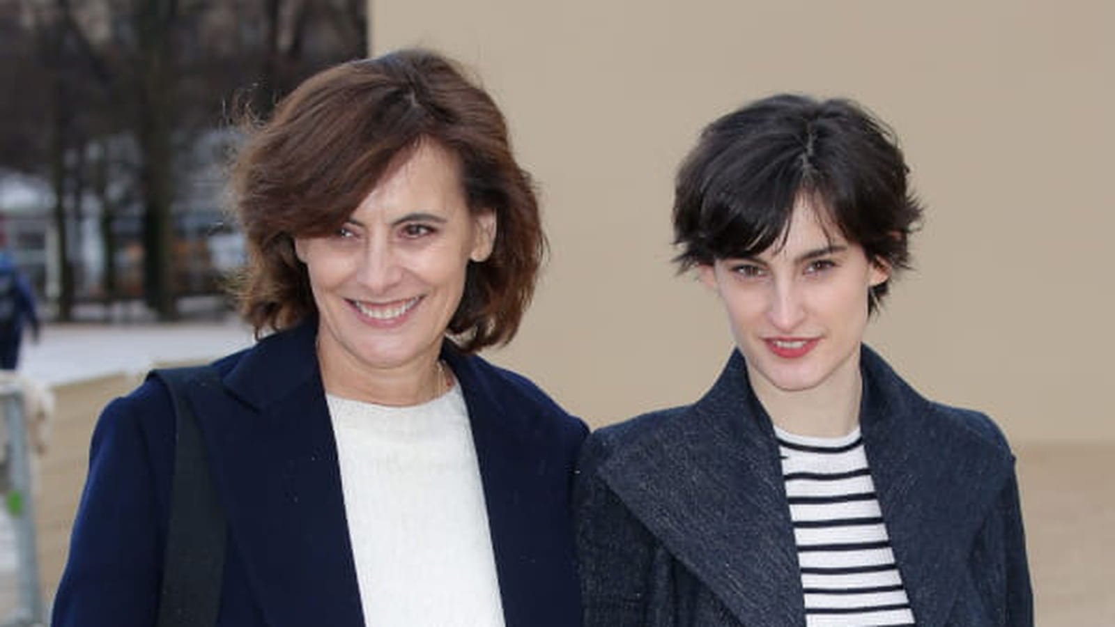 Ines de La Fressange et Nine d'Urso le 25 février 2020