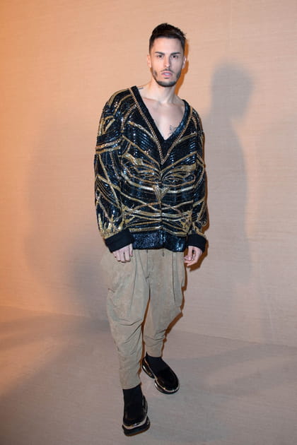 Baptiste Giabiconi au défilé Balmain
