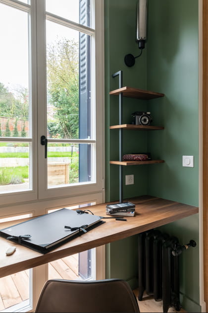 Apr&egrave;s&nbsp;: un bureau baign&eacute; de lumi&egrave;re et tourn&eacute; vers le jardin