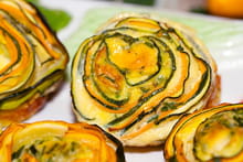 Spirales de courgettes en muffins : Etape 1