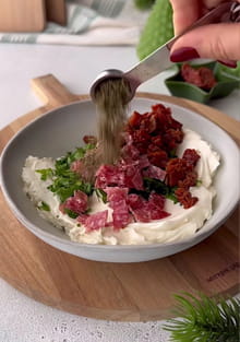 Fromage boule de Noël : Etape 1