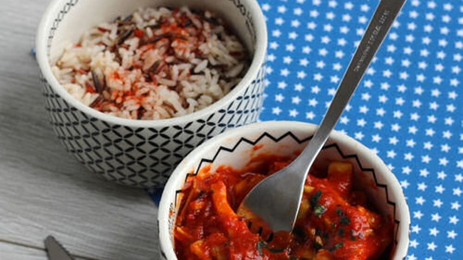 Blanc de seiche au coulis de tomate et safran