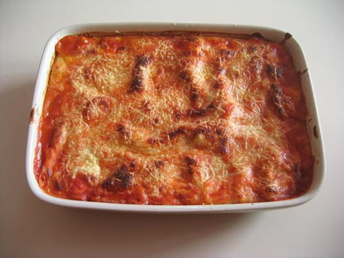 Lasagnes aux côtes de porc et chanterelles