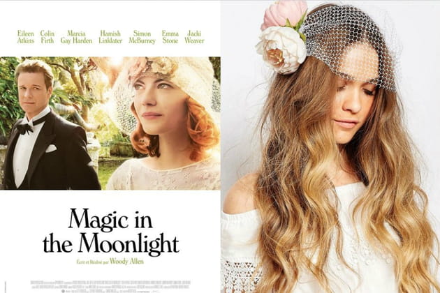 Un accessoire de tête en fleurs façon Sophie Baker dans "Magic in the Moonlight"