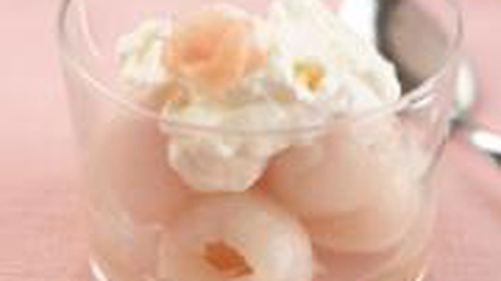 Litchis à la mousse de gingembre