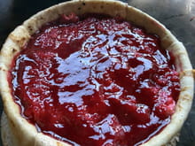 Le Courchevel : l'entremet aux framboises drapé de crêpes : Etape 6