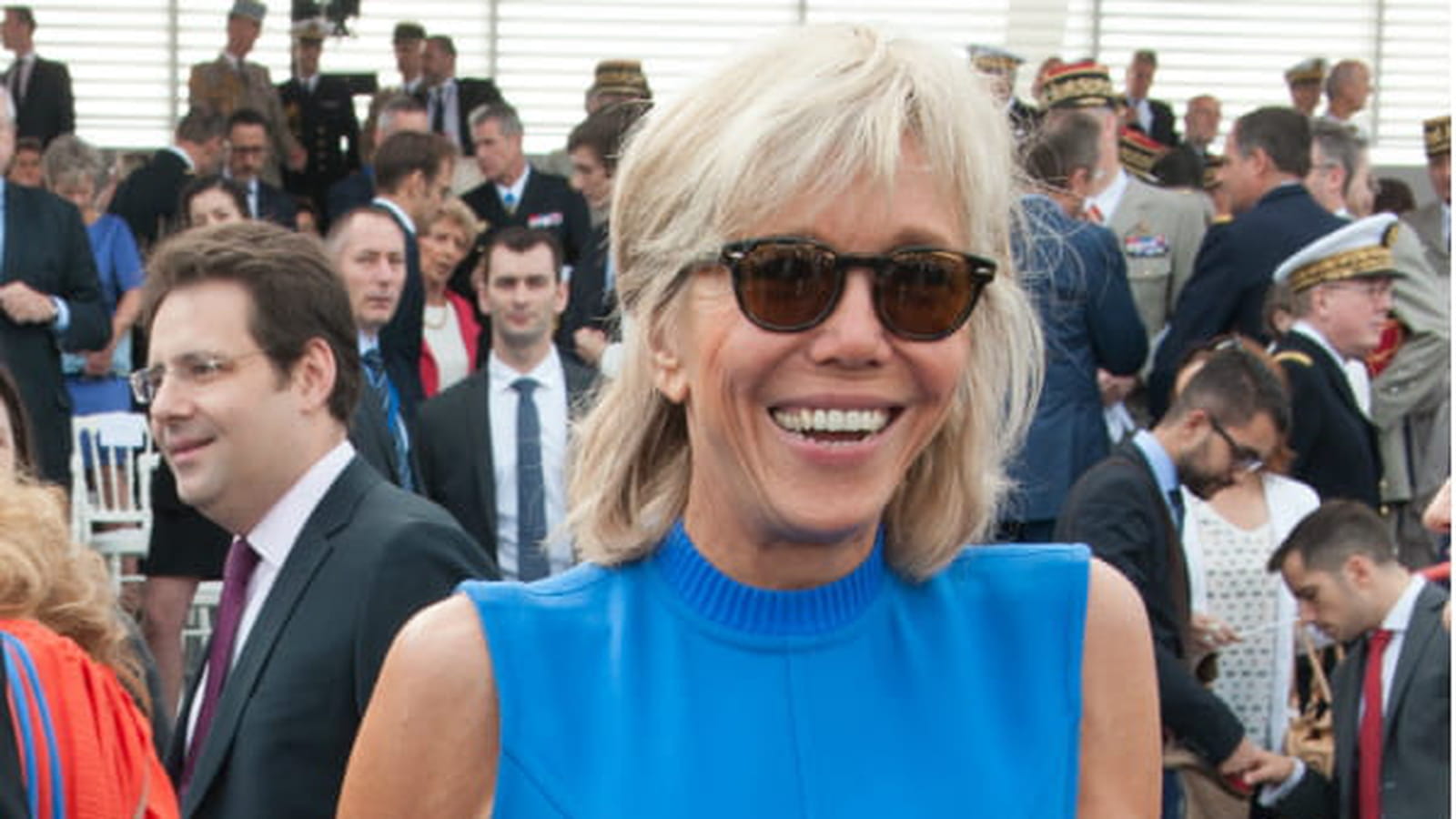 Brigitte Macron le 14 juillet 2015
