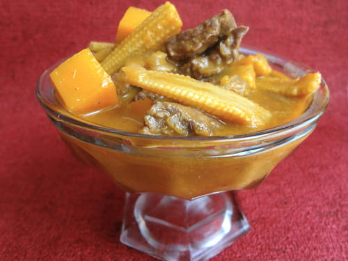 Curry de boeuf au potiron