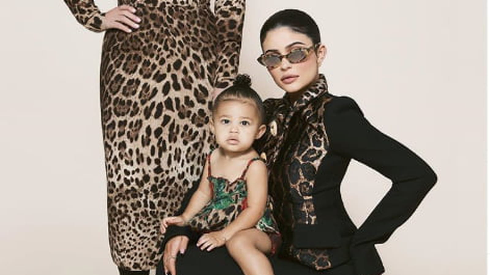 Kylie, Khris et Stormi Jenner