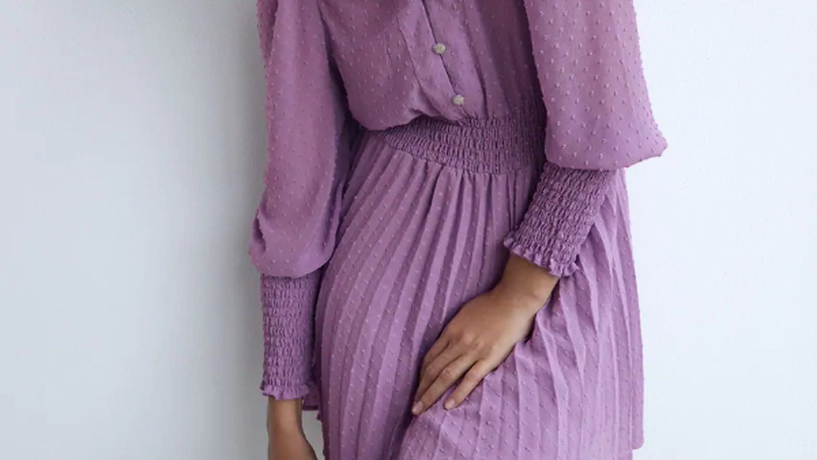 Robe en plumetis
