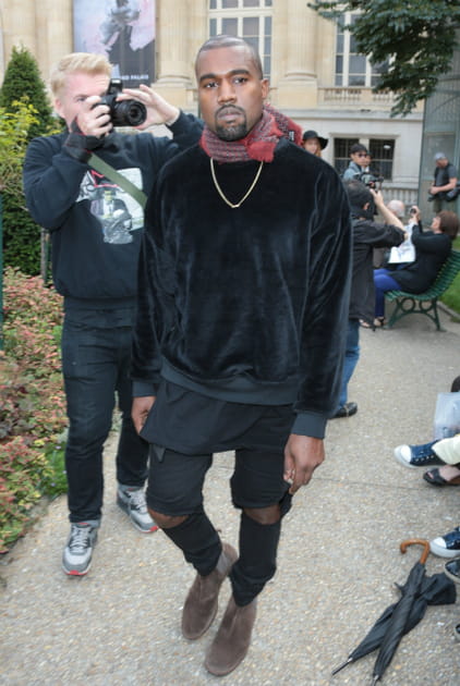 Kanye West, velout&eacute; au d&eacute;fil&eacute; Dries Van Noten