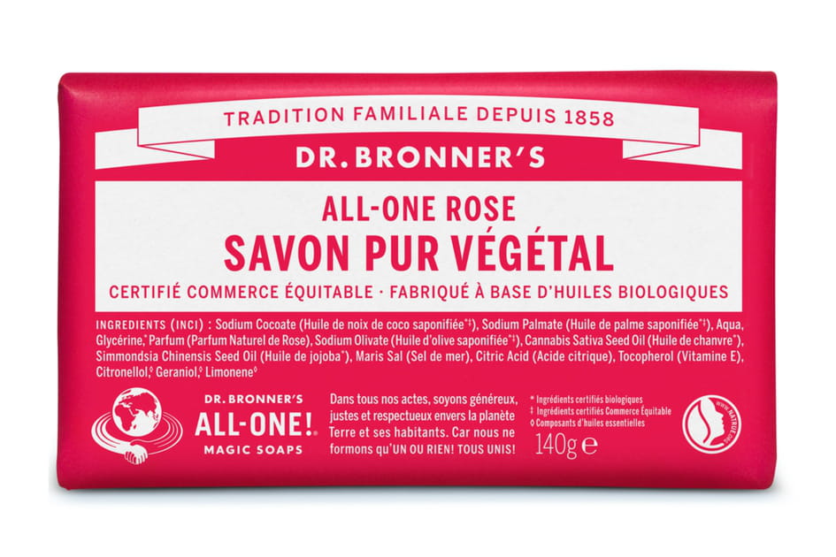Savon All-One Rose de Dr. Bronner's