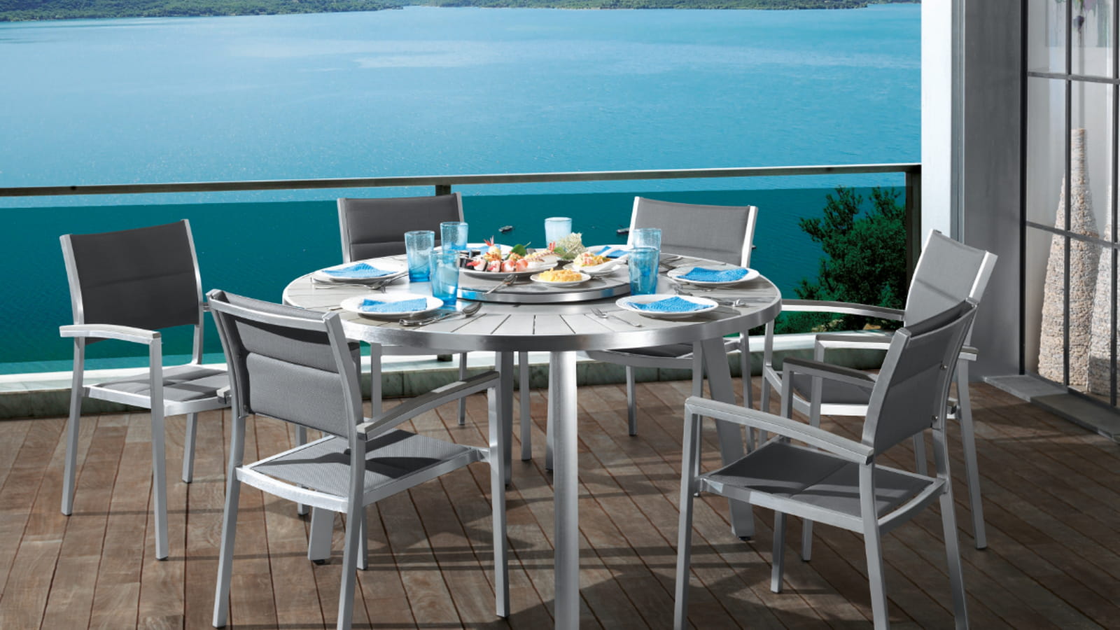 Mobilier jardin Cocktail Scandinave