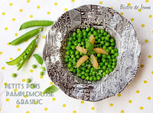 Petits pois pamplemousse & basilic