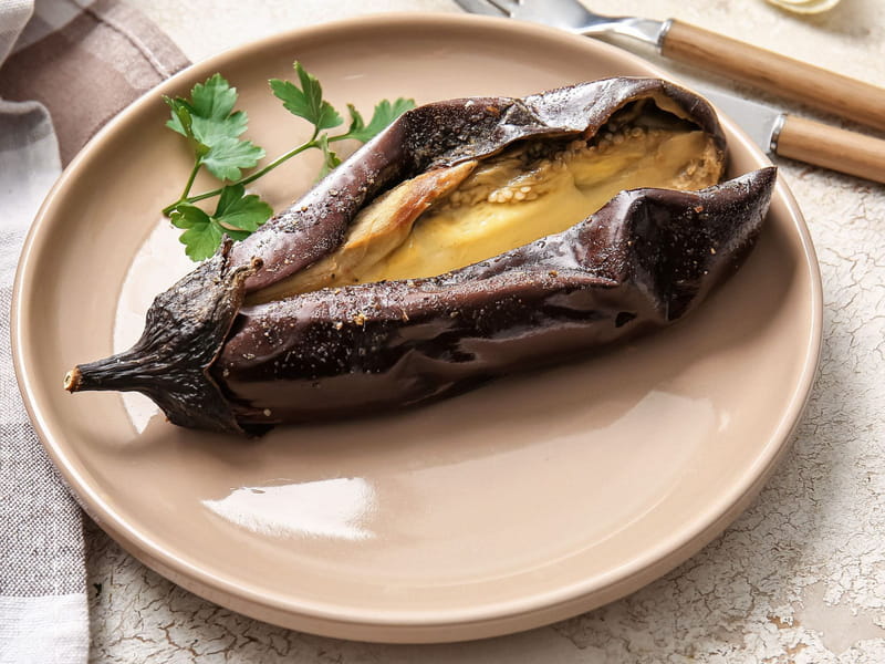 Aubergine au micro-ondes