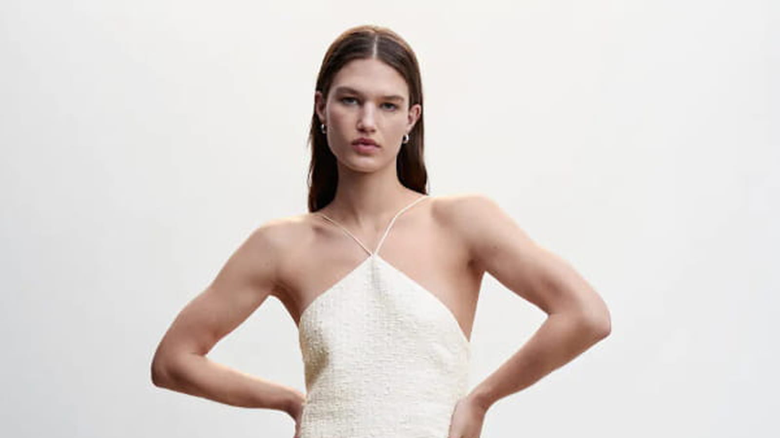 Robe à perles Mango 