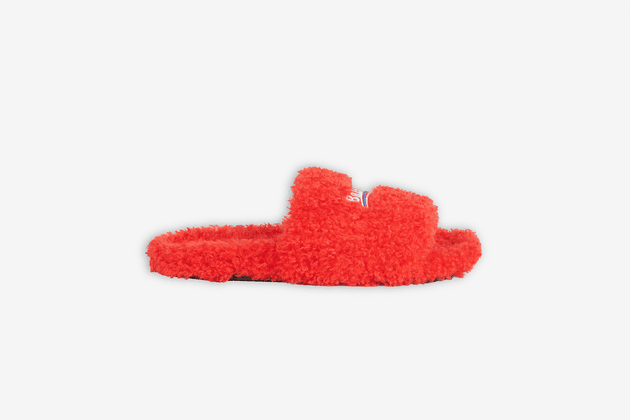 Sandales "Slide Furry" de Balenciaga