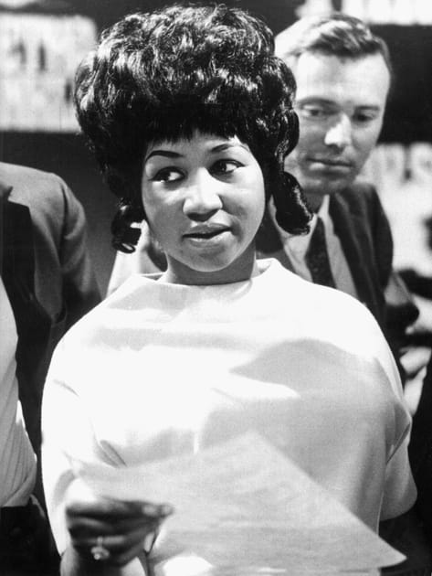 Aretha Franklin en 1968 durant une émission télévisée en Allemagne
