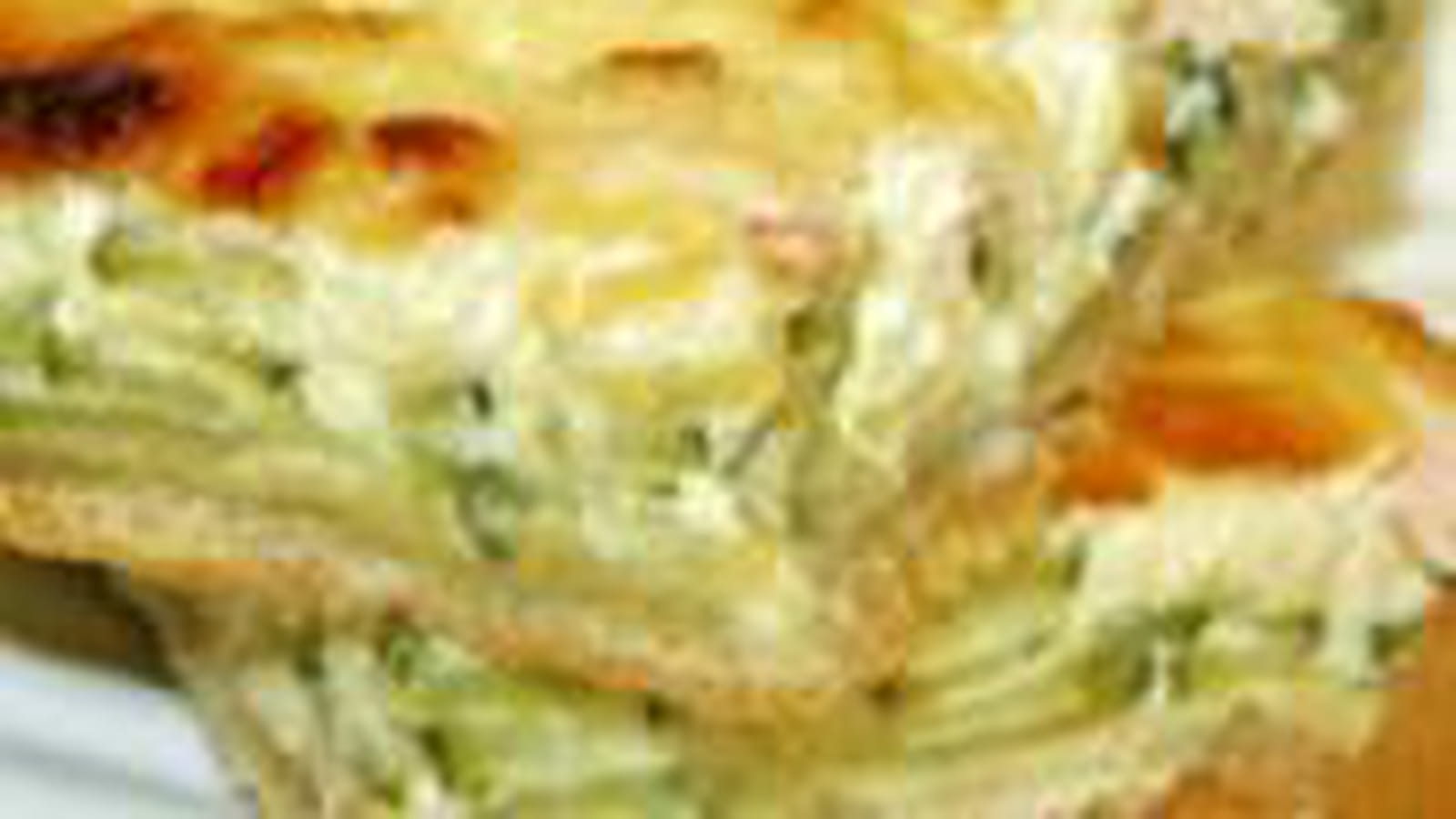 Tarte courgette, cottage cheese, cumin