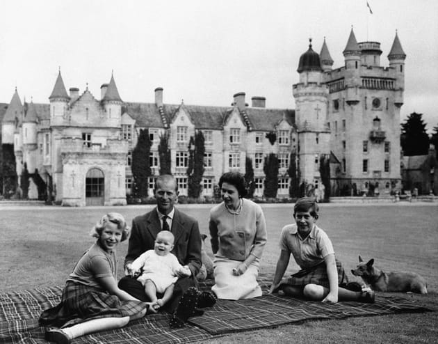 En famille, au château de Balmoral