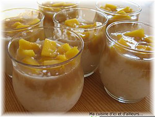 Riz au lait de coco et mangue