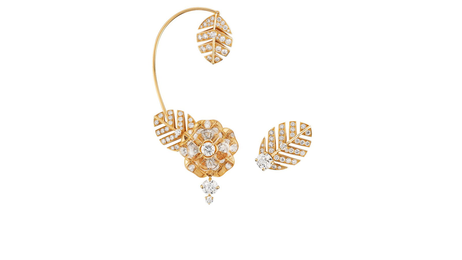 Boucles d'oreilles Camélia Venitien