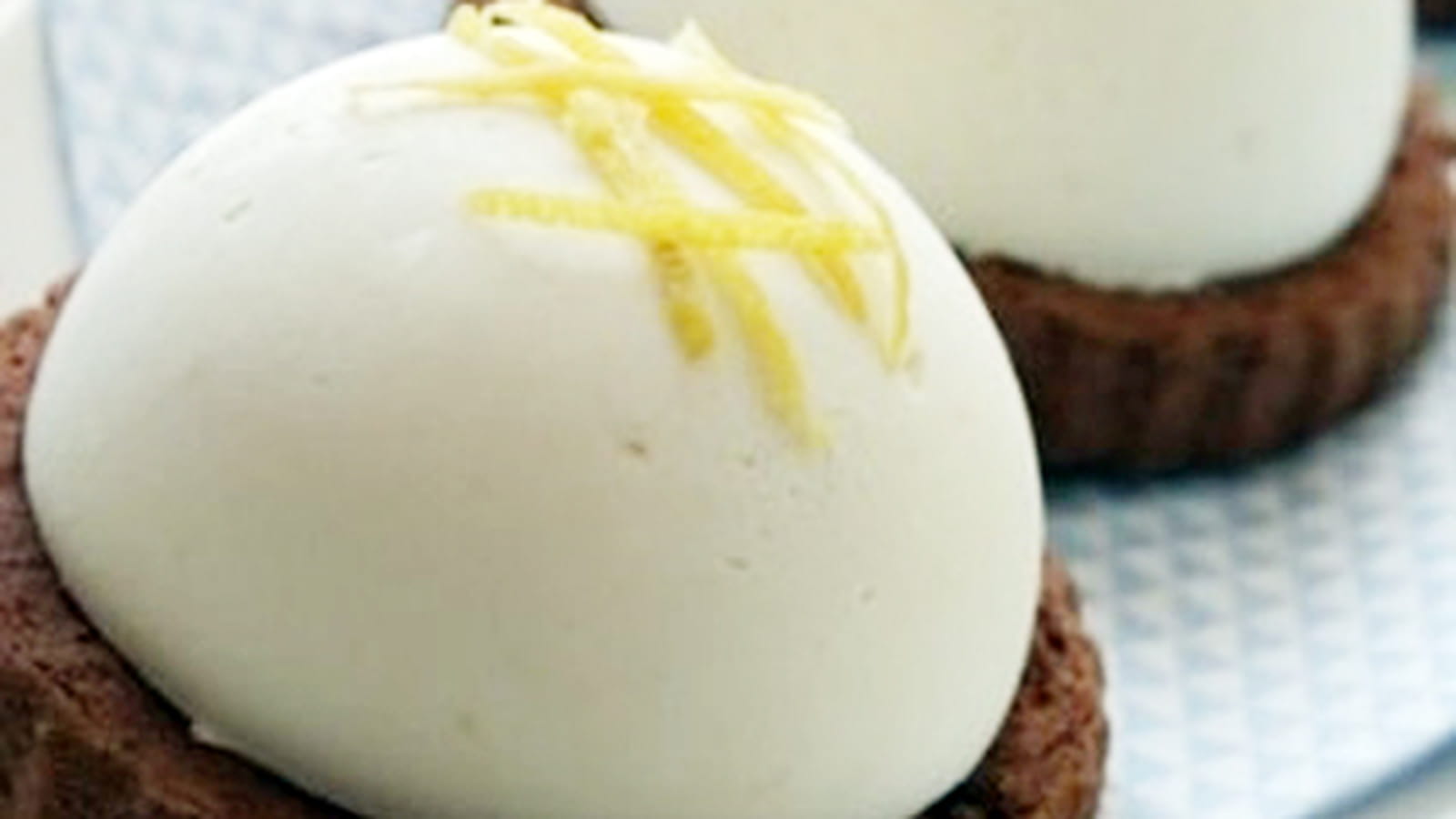 Mousse citron sur sablé sans gluten ni oeuf