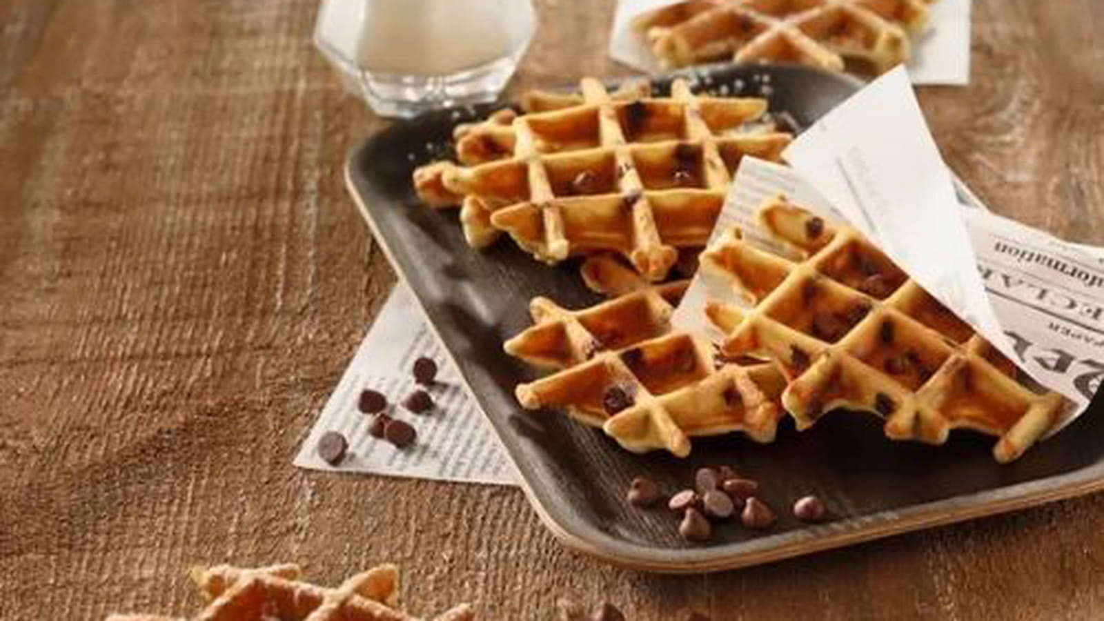 Gaufres aux Pépites de Chocolat au Lait