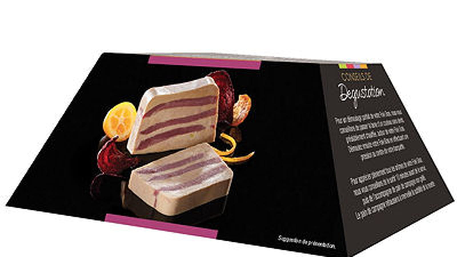 Foie gras de canard et filet de canard en millefeuille