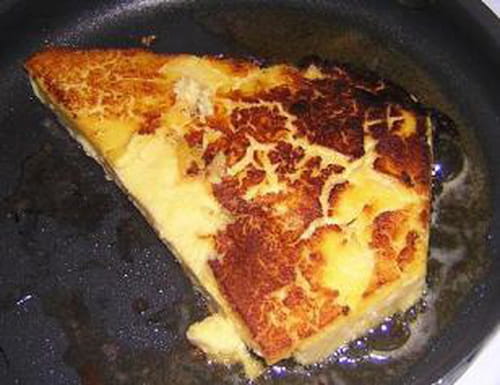 Galette de polenta aux abricots