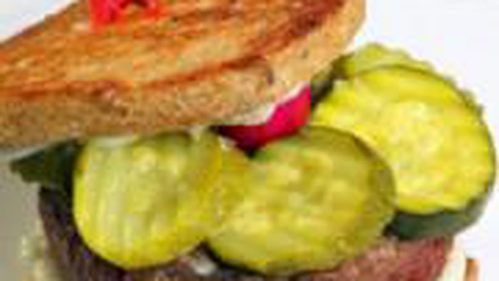 Hamburger aux courgettes et au gorgonzola