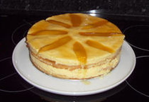 Bavarois pêche-mangue