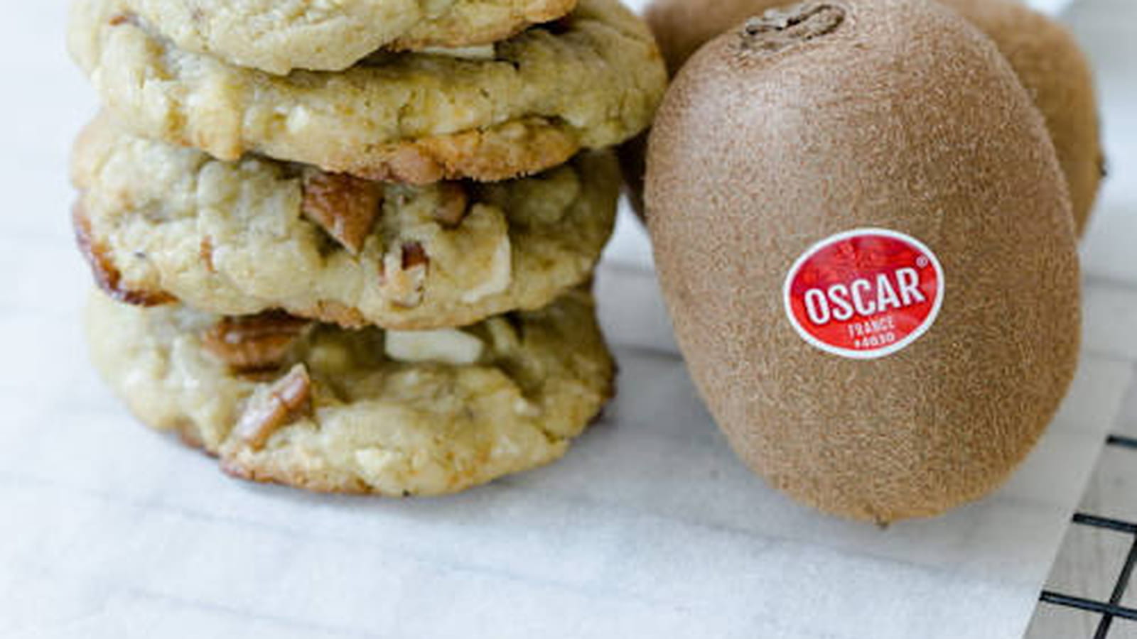 Cookies matcha aux kiwis Oscar