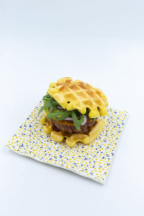 Waffle d'agneau bio