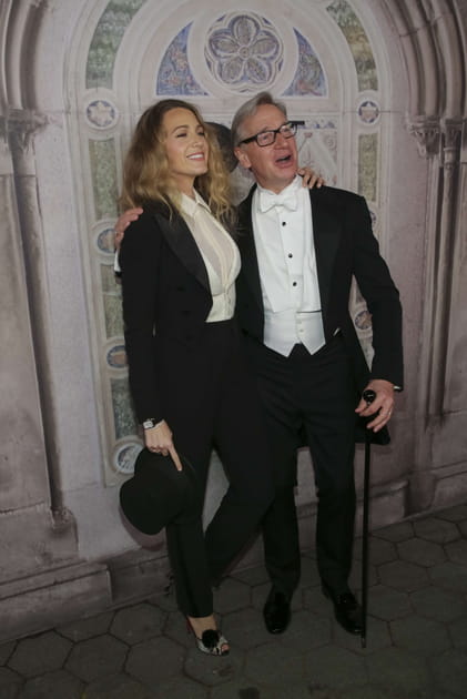 Blake Lively et Paul Feig au d&eacute;fil&eacute; Ralph Lauren
