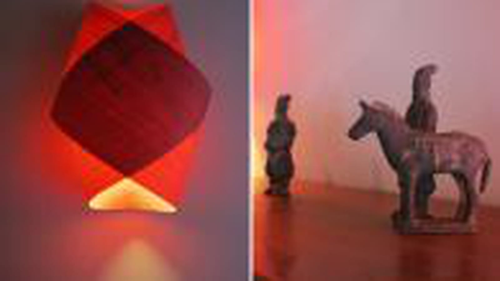 Luminaire et figurine