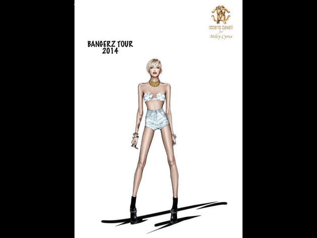 Miley Cyrus choisit Roberto Cavalli pour sa tournée