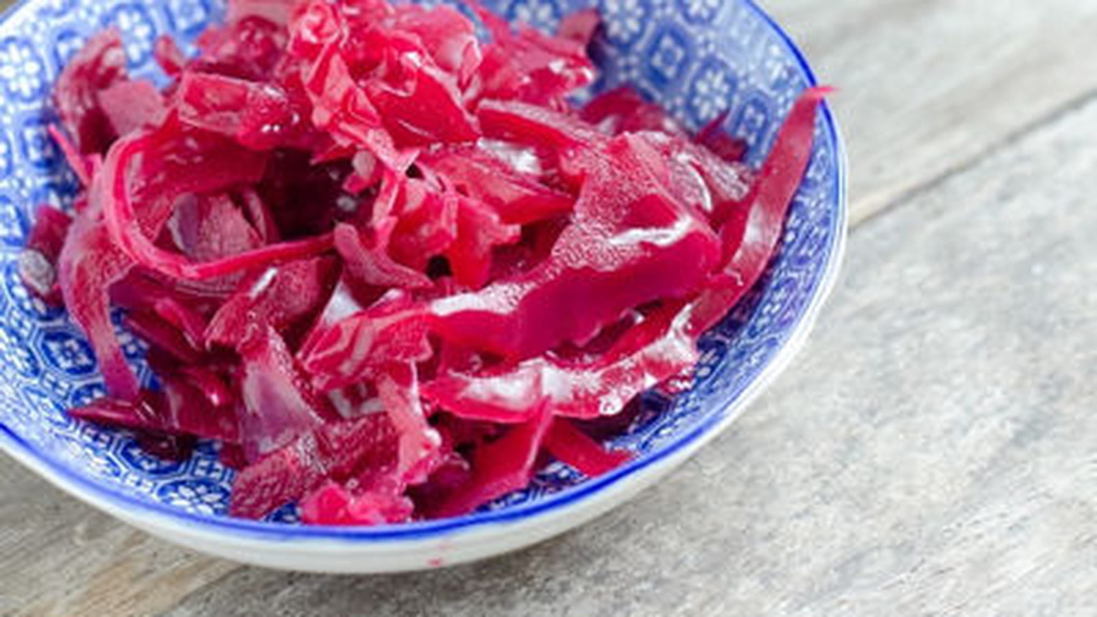 Chou rouge fermenté à la pomme