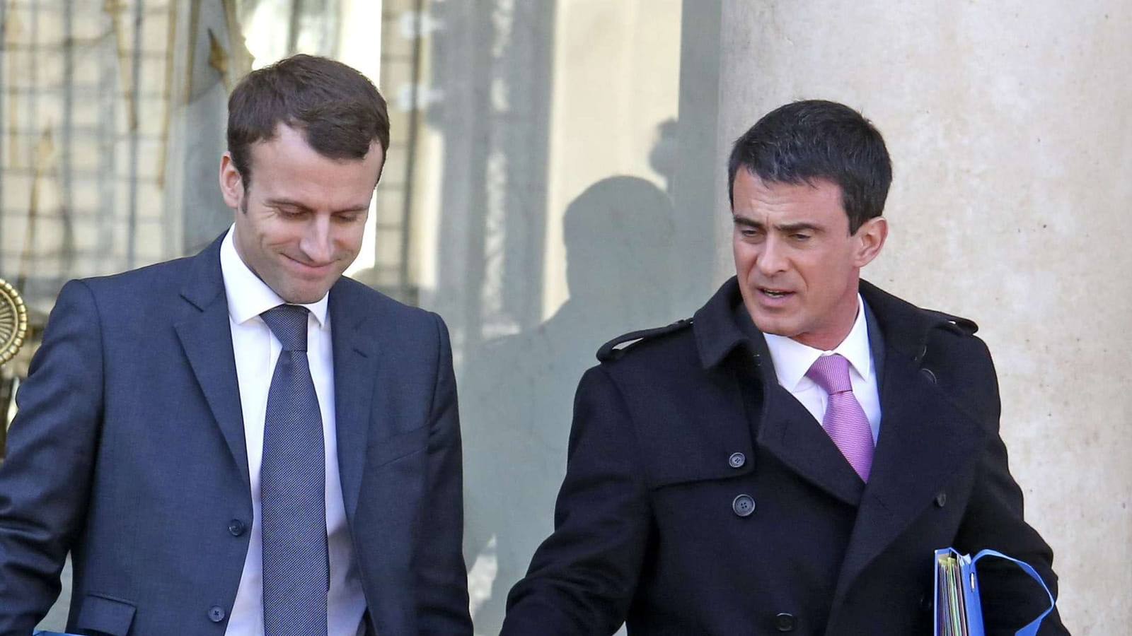 Emmanuel Macron et Manuel Valls