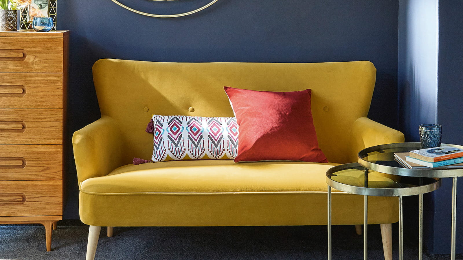 Canapé jaune Maisons du monde