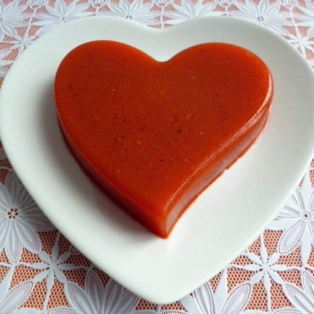 Flan coeur d&eacute;tox pomme poire orange carotte citron