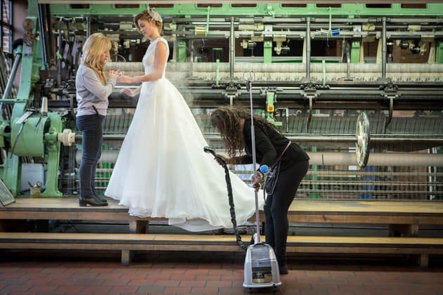 Dernières retouches sur la robe