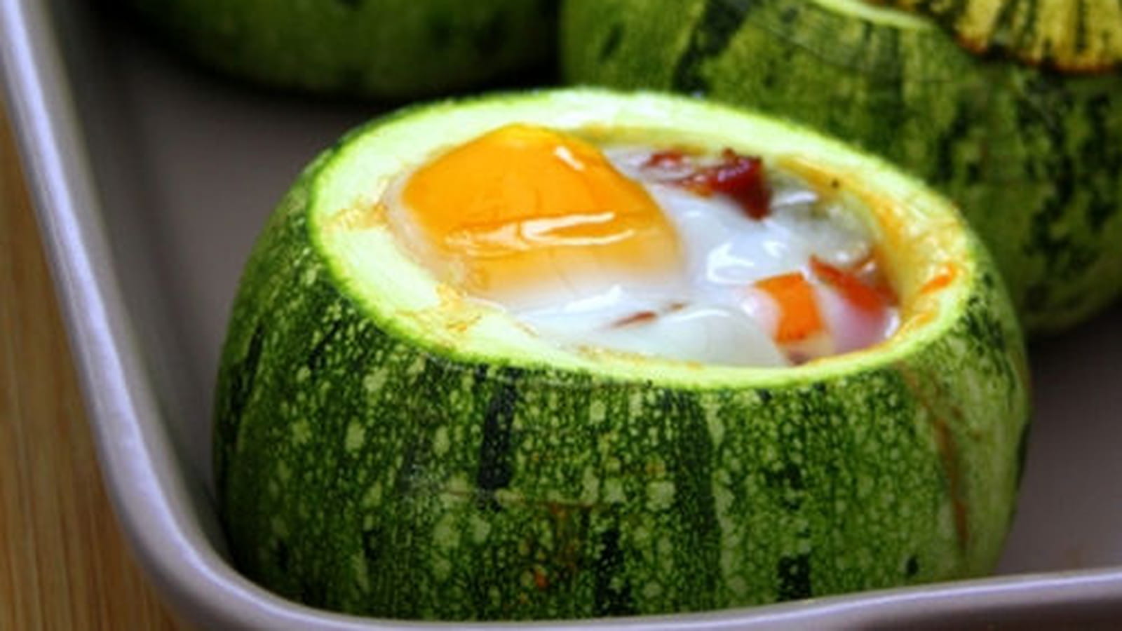 Courgettes rondes façon cocotte