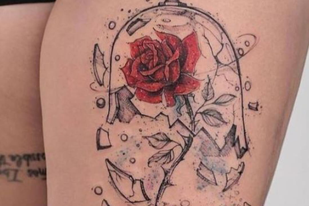 La rose de la Belle et la Bête
