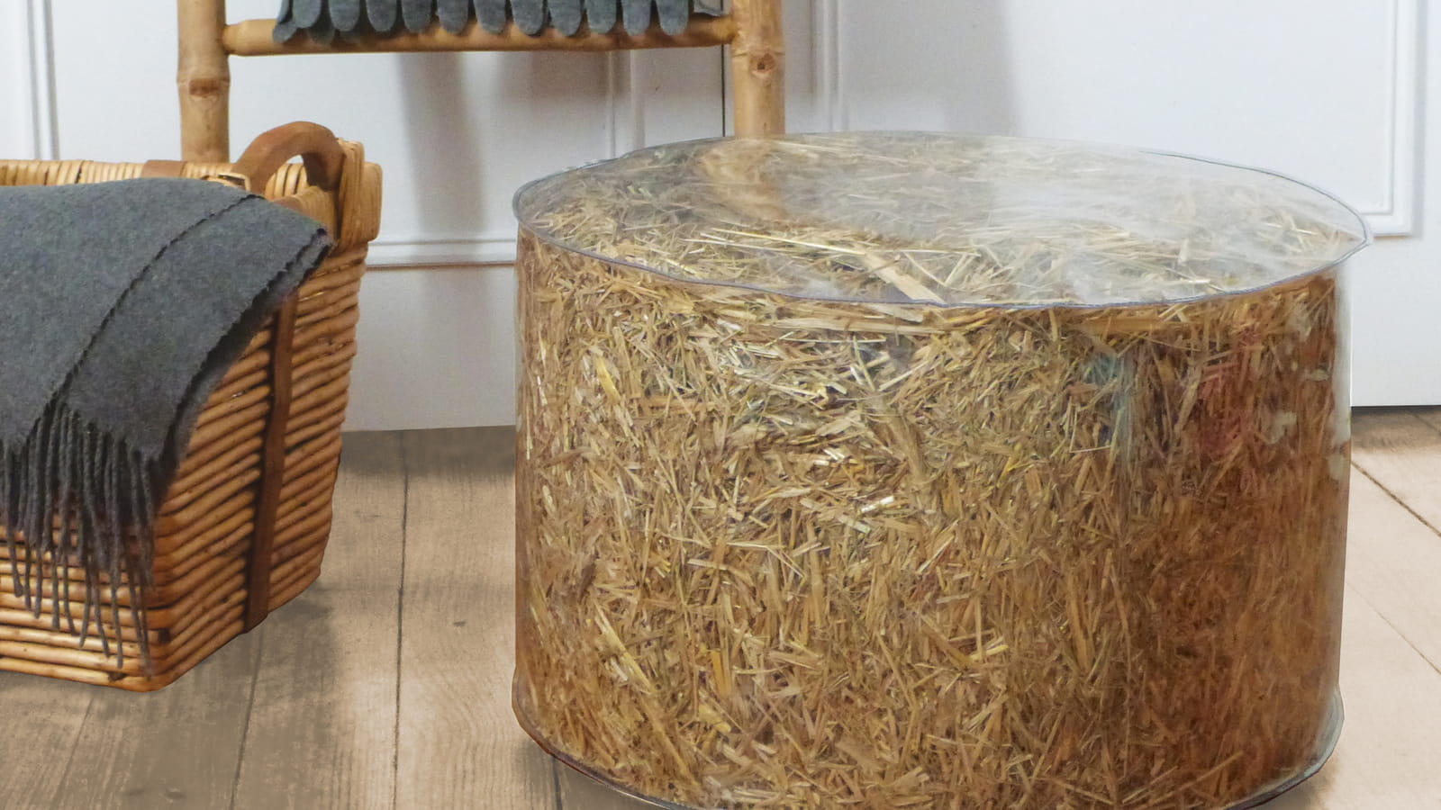 Pouf transparent Reversible